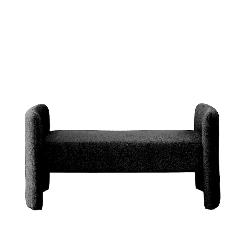 GDFStudio - Banc Harper à structure en H, recouvert de polyester, au design moderne et polyvalent