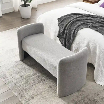GDFStudio - Banc Harper à structure en H, recouvert de polyester, au design moderne et polyvalent