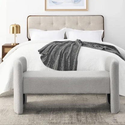 GDFStudio - Banc Harper à structure en H, recouvert de polyester, au design moderne et polyvalent