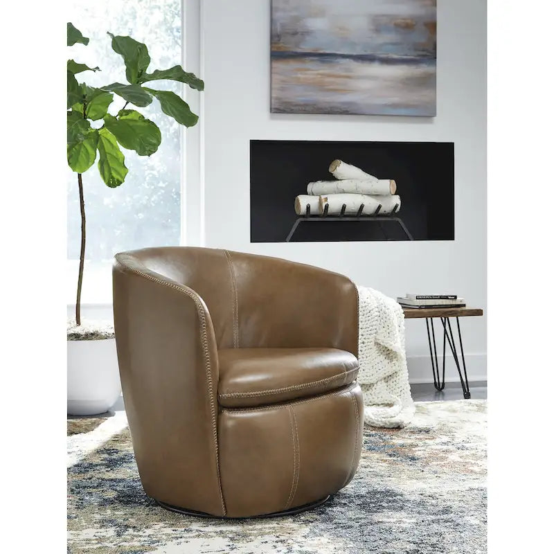 Fauteuil pivotant Signature Design by Ashley Kierreys - 80,6 cm (L) x 71,1 cm (P) x 80 cm (H)