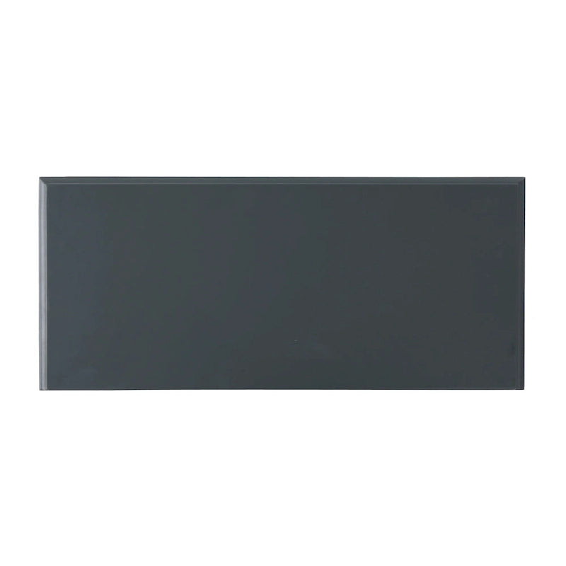 Armoire à double porte en sapin finition miroir, gris anthracite