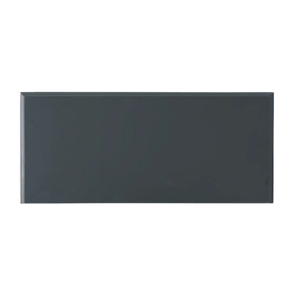 Armoire à double porte en sapin finition miroir, gris anthracite