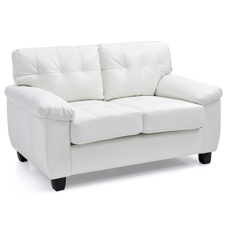 Canapé deux places blanc contemporain avec confort