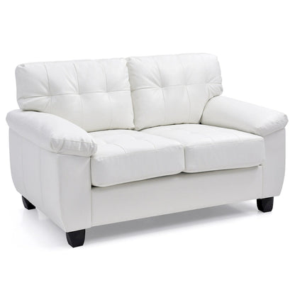 Canapé deux places blanc contemporain avec confort