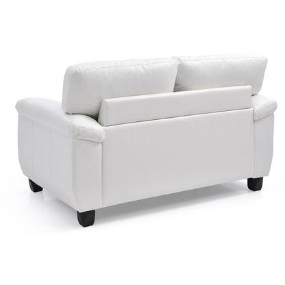 Canapé deux places blanc contemporain avec confort