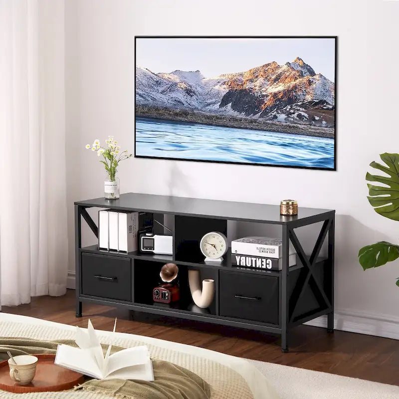 Meuble TV pour téléviseur 50 pouces, centre multimédia avec rangement - 42 pouces