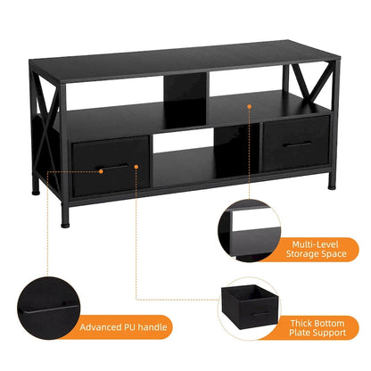 Meuble TV pour téléviseur 50 pouces, centre multimédia avec rangement - 42 pouces