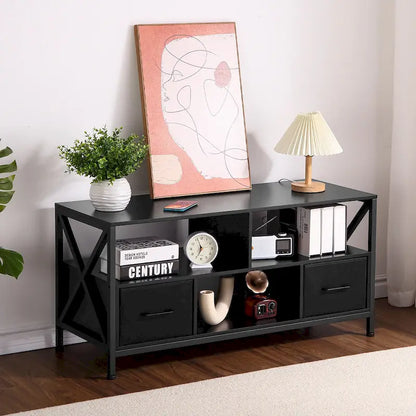 Meuble TV pour téléviseur 50 pouces, centre multimédia avec rangement - 42 pouces