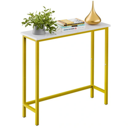 Console étroite de 29,5 cm, table d'entrée mince pour couloir, chambre, salon ou hall d'entrée