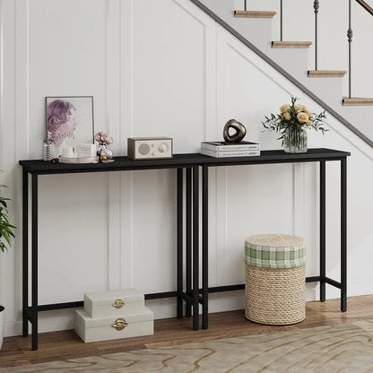 Console étroite de 29,5 cm, table d'entrée mince pour couloir, chambre, salon ou hall d'entrée