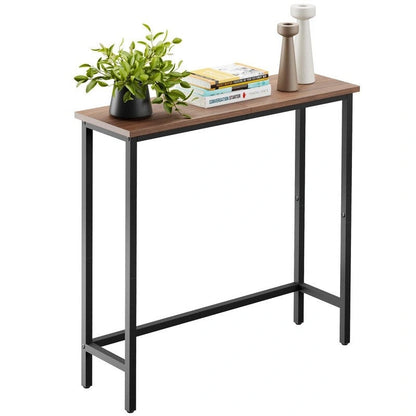 Console étroite de 29,5 cm, table d'entrée mince pour couloir, chambre, salon ou hall d'entrée