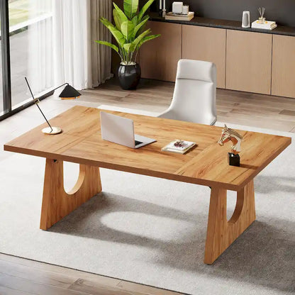 Bureau de direction rectangulaire de 70,9 pouces avec grand plateau
