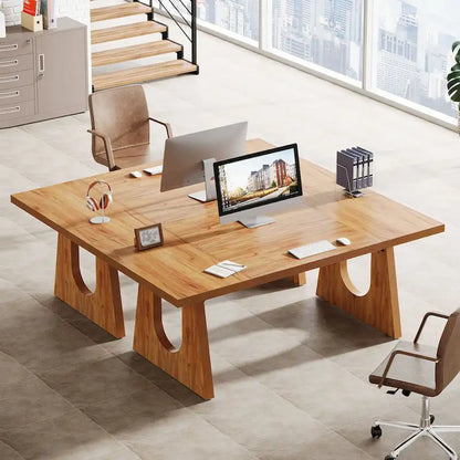 Bureau de direction rectangulaire de 70,9 pouces avec grand plateau