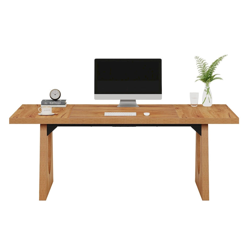 Bureau de direction rectangulaire de 70,9 pouces avec grand plateau