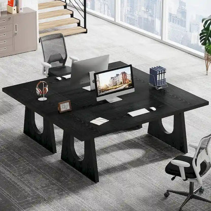 Bureau de direction rectangulaire de 70,9 pouces avec grand plateau