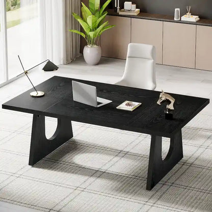 Bureau de direction rectangulaire de 70,9 pouces avec grand plateau