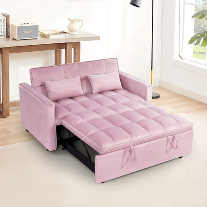 Canapé-lit futon convertible moderne, dossier réglable, supports pour accoudoirs
