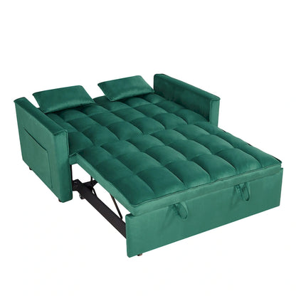 Canapé-lit futon convertible moderne, dossier réglable, supports pour accoudoirs