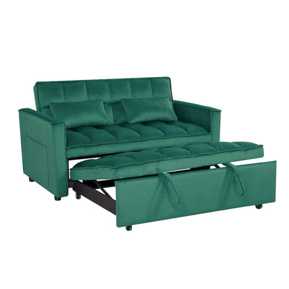 Canapé-lit futon convertible moderne, dossier réglable, supports pour accoudoirs