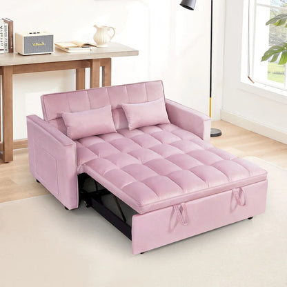 Canapé-lit futon convertible moderne, dossier réglable, supports pour accoudoirs