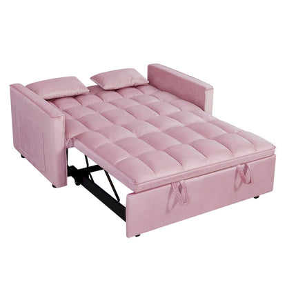 Canapé-lit futon convertible moderne, dossier réglable, supports pour accoudoirs