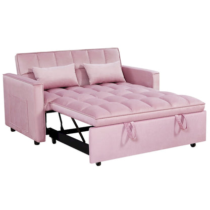 Canapé-lit futon convertible moderne, dossier réglable, supports pour accoudoirs