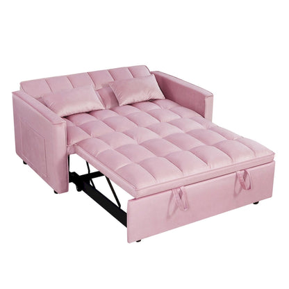 Canapé-lit futon convertible moderne, dossier réglable, supports pour accoudoirs