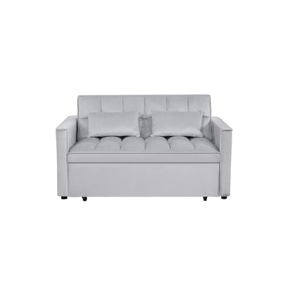 Canapé-lit futon convertible moderne, dossier réglable, supports pour accoudoirs