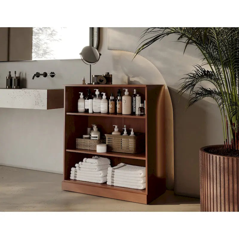 Meuble de salle de bain Palace Imports 32 pouces en bois massif 100 % avec étagères réglables