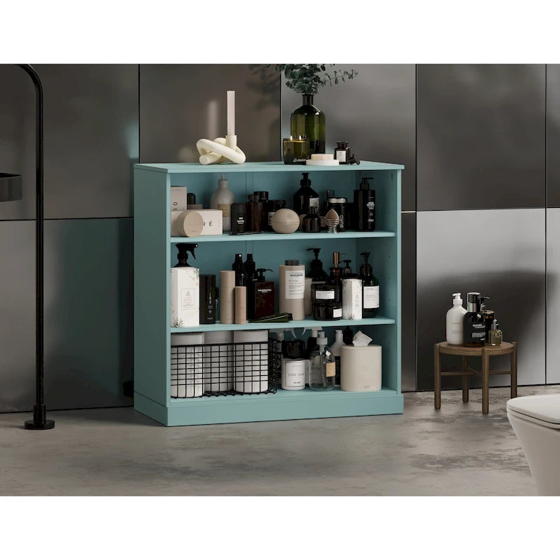 Meuble de salle de bain Palace Imports 32 pouces en bois massif 100 % avec étagères réglables