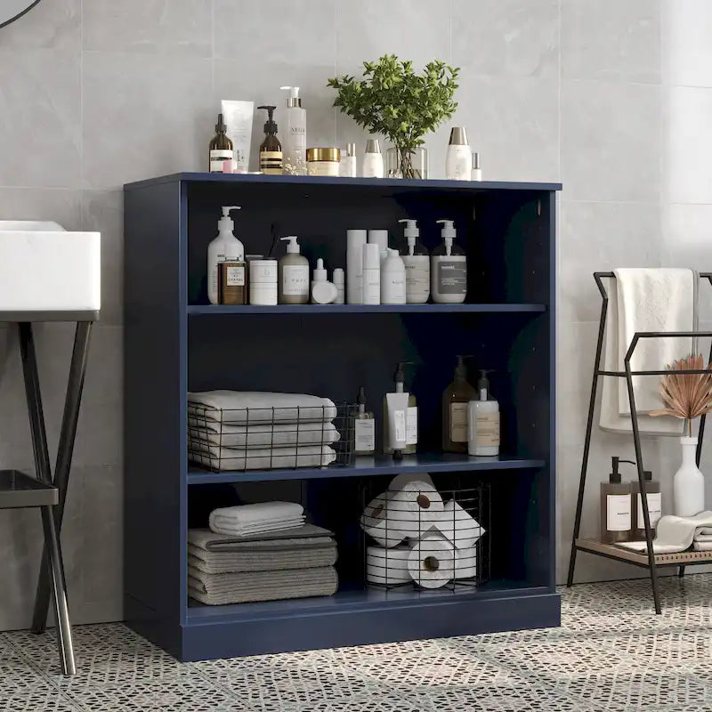 Meuble de salle de bain Palace Imports 32 pouces en bois massif 100 % avec étagères réglables