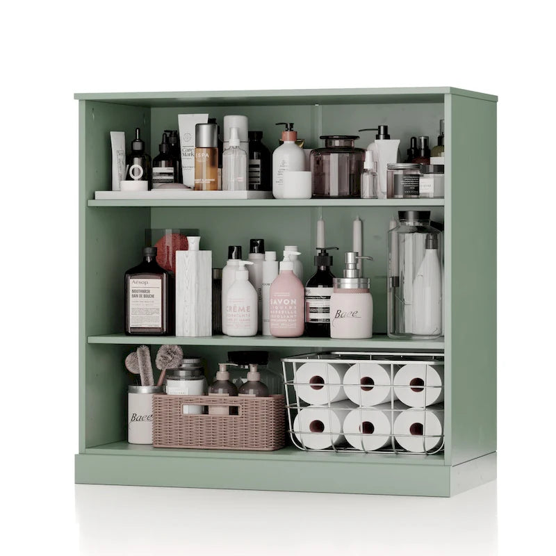 Meuble de salle de bain Palace Imports 32 pouces en bois massif 100 % avec étagères réglables