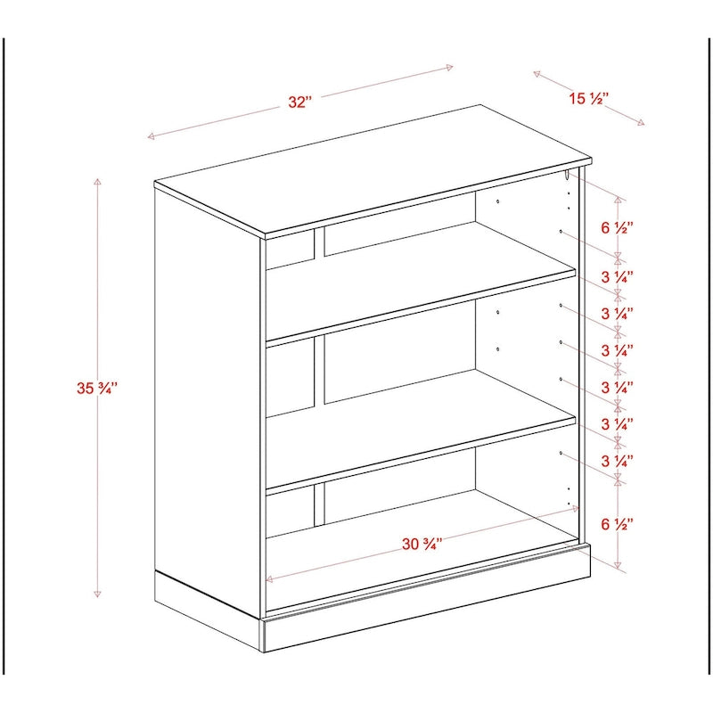 Meuble de salle de bain Palace Imports 32 pouces en bois massif 100 % avec étagères réglables