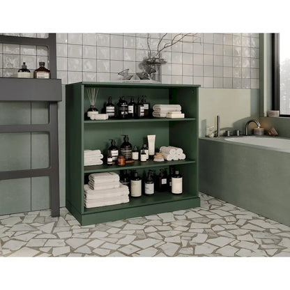 Meuble de salle de bain Palace Imports 32 pouces en bois massif 100 % avec étagères réglables
