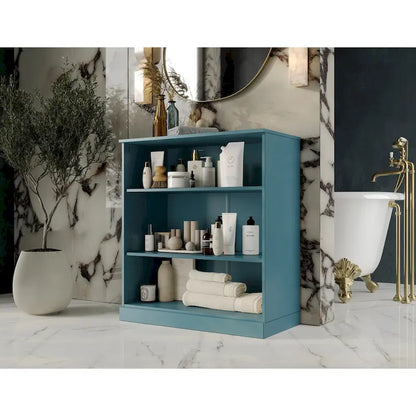 Meuble de salle de bain Palace Imports 32 pouces en bois massif 100 % avec étagères réglables