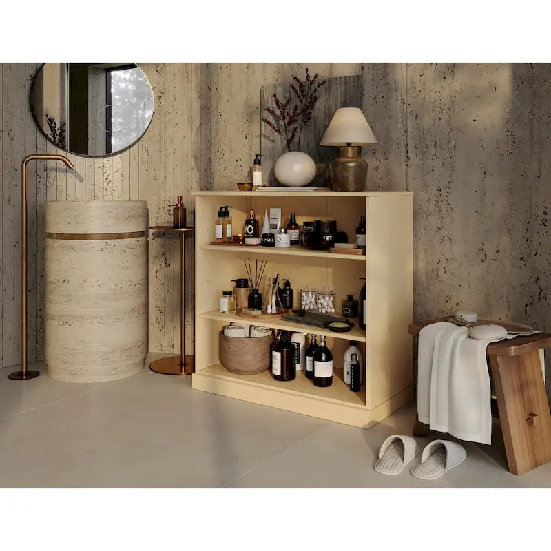 Meuble de salle de bain Palace Imports 32 pouces en bois massif 100 % avec étagères réglables