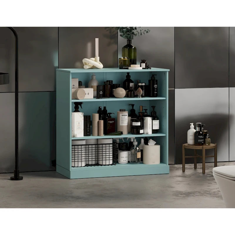 Meuble de salle de bain Palace Imports 32 pouces en bois massif 100 % avec étagères réglables