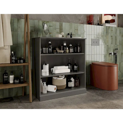 Meuble de salle de bain Palace Imports 32 pouces en bois massif 100 % avec étagères réglables
