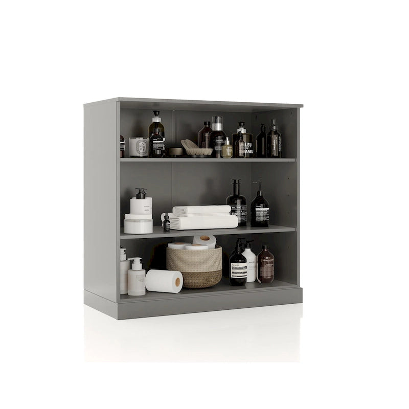 Meuble de salle de bain Palace Imports 32 pouces en bois massif 100 % avec étagères réglables