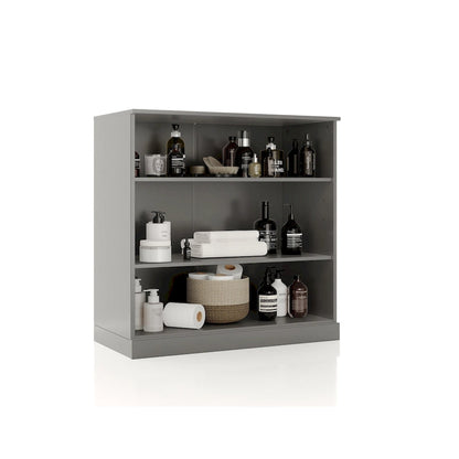 Meuble de salle de bain Palace Imports 32 pouces en bois massif 100 % avec étagères réglables