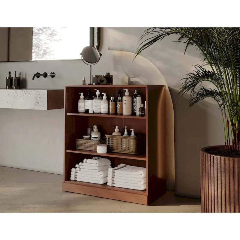 Meuble de salle de bain Palace Imports 32 pouces en bois massif 100 % avec étagères réglables