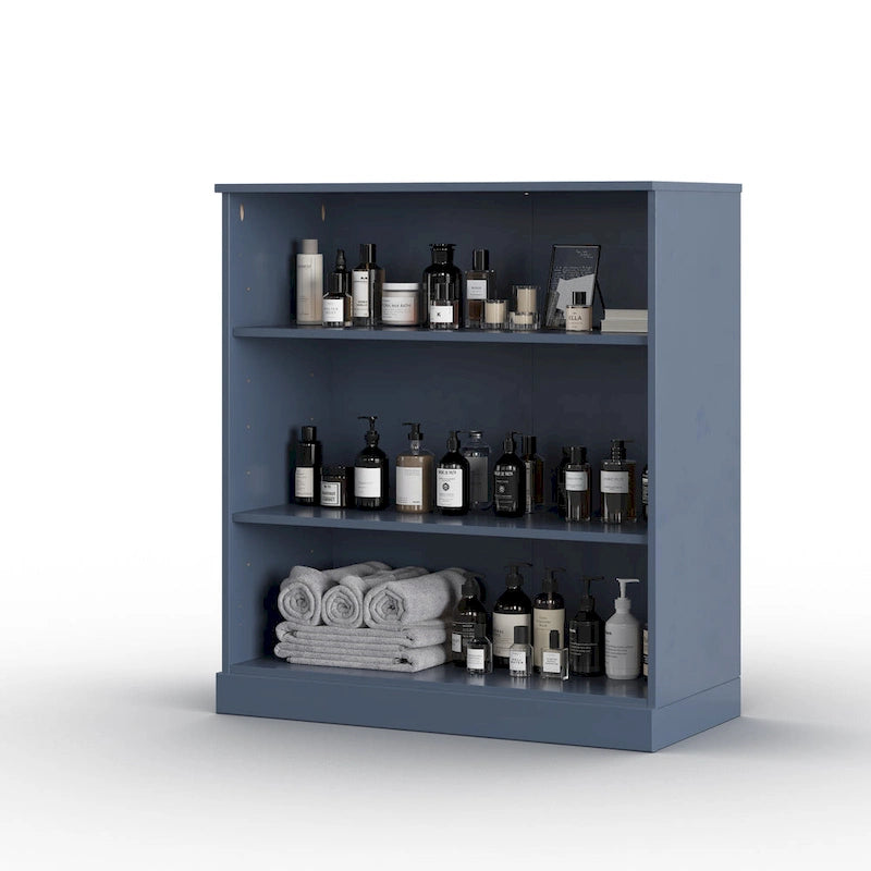 Meuble de salle de bain Palace Imports 32 pouces en bois massif 100 % avec étagères réglables