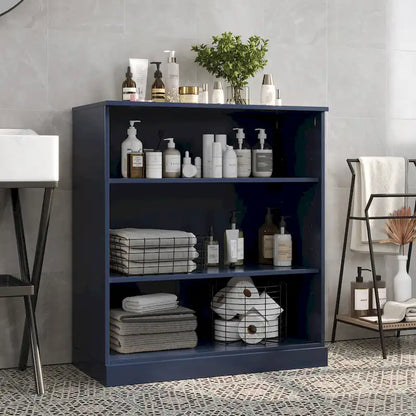 Meuble de salle de bain Palace Imports 32 pouces en bois massif 100 % avec étagères réglables