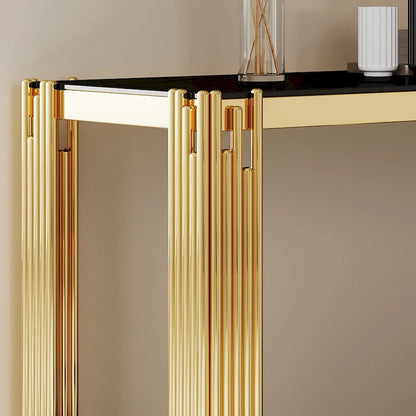 Console sophistiquée en verre trempé double couche
