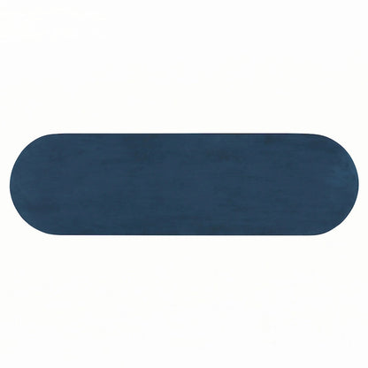 Console d'entrée en rotin style ferme, bleu marine