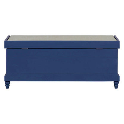 Banc à chaussures classique cannelé avec coussin et 3 tiroirs