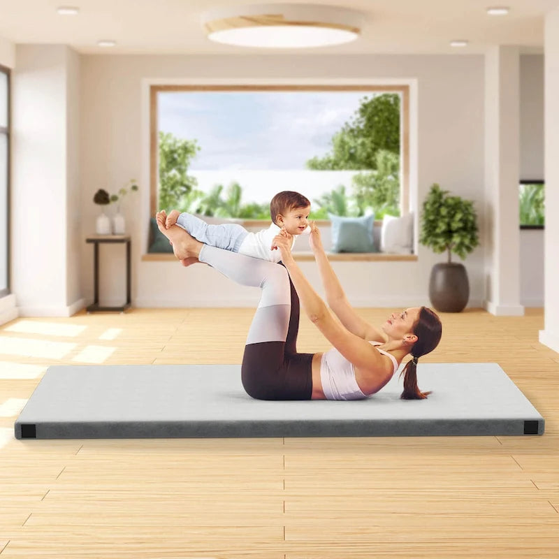 Matelas de camping Goplus en mousse à mémoire de forme avec sac de transport antidérapant - Voir les détails