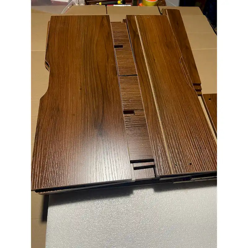 Ensemble coiffeuse 3 en 1 avec plateau en verre, 3 tiroirs et tabouret.
