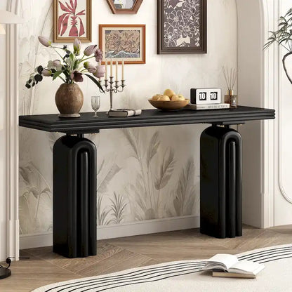 Console longue de 60 pouces, table d'appoint pour entrée, salon ou couloir
