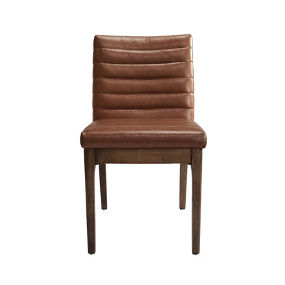 Chaises de salle à manger élégantes et rembourrées avec pieds en caoutchouc, lot de 2, pour une expérience culinaire raffinée